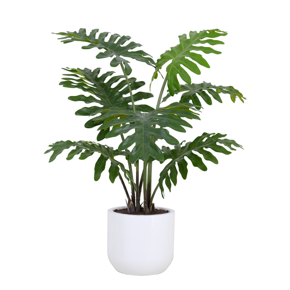 3' Faux Tropical House Plant, Potted Philodendron