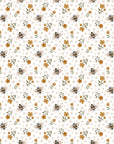 Bee Wallpaper with Floral Design
