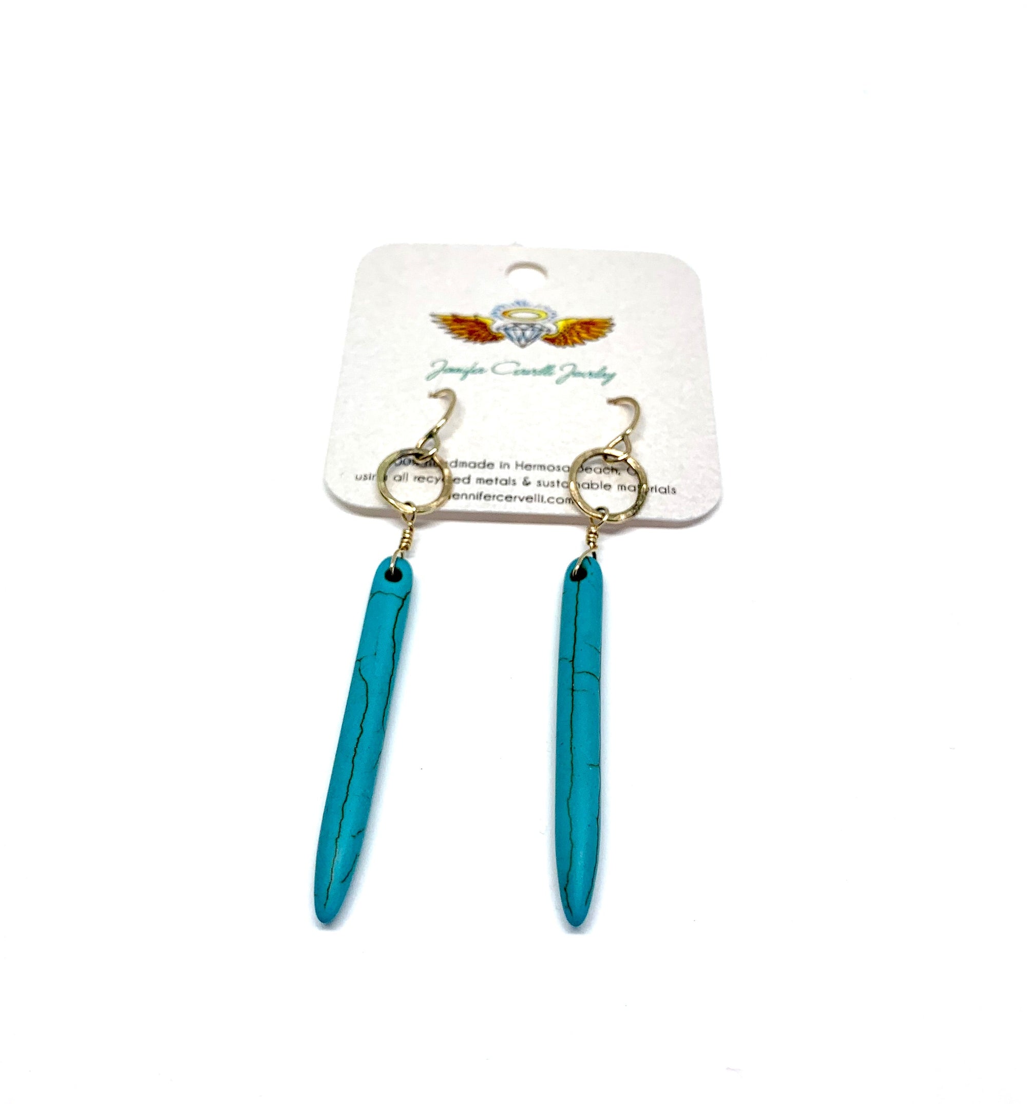 Howlite Drop Earrings