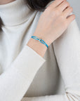 Mini Silver Soho Diamond Cord Bracelet