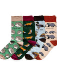 UK Wildlife Bundle of 4 Bamboo Socks