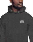 Think Ocean Rhino Aspirations Cotton Blend Embroidered Hoodie