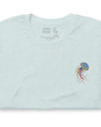 Think Ocean Jellyfish Fluorescence Cotton Embroidered T-Shirt