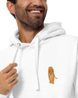 Think Ocean Leopard Aspirations Cotton Blend Embroidered Hoodie