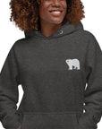 Think Ocean Polar Bear Aspirations Cotton Blend Embroidered Hoodie