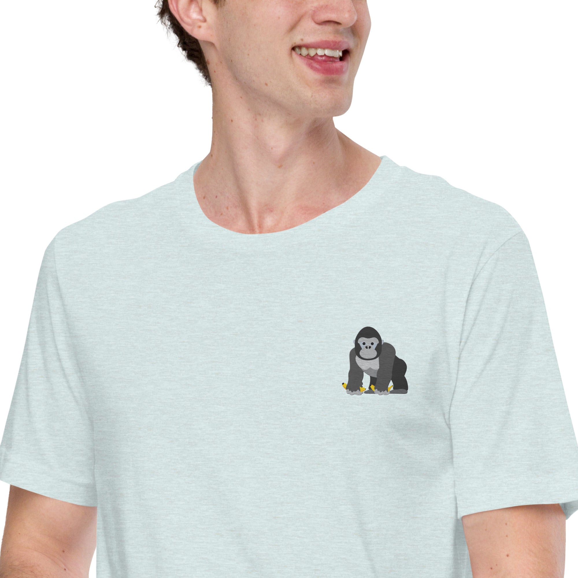 Think Ocean Gorilla Aspirations Cotton Embroidered T-Shirt
