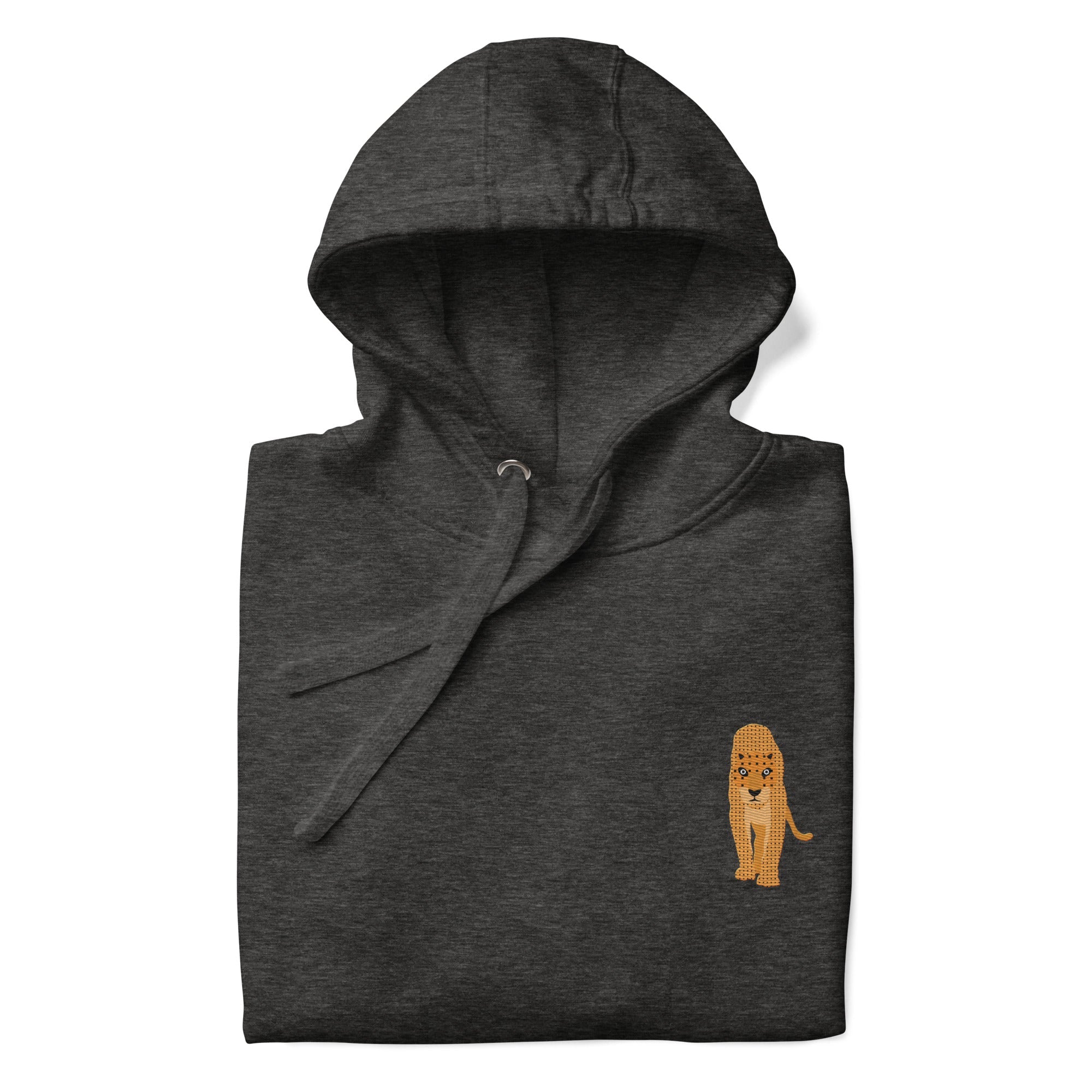 Think Ocean Leopard Aspirations Cotton Blend Embroidered Hoodie