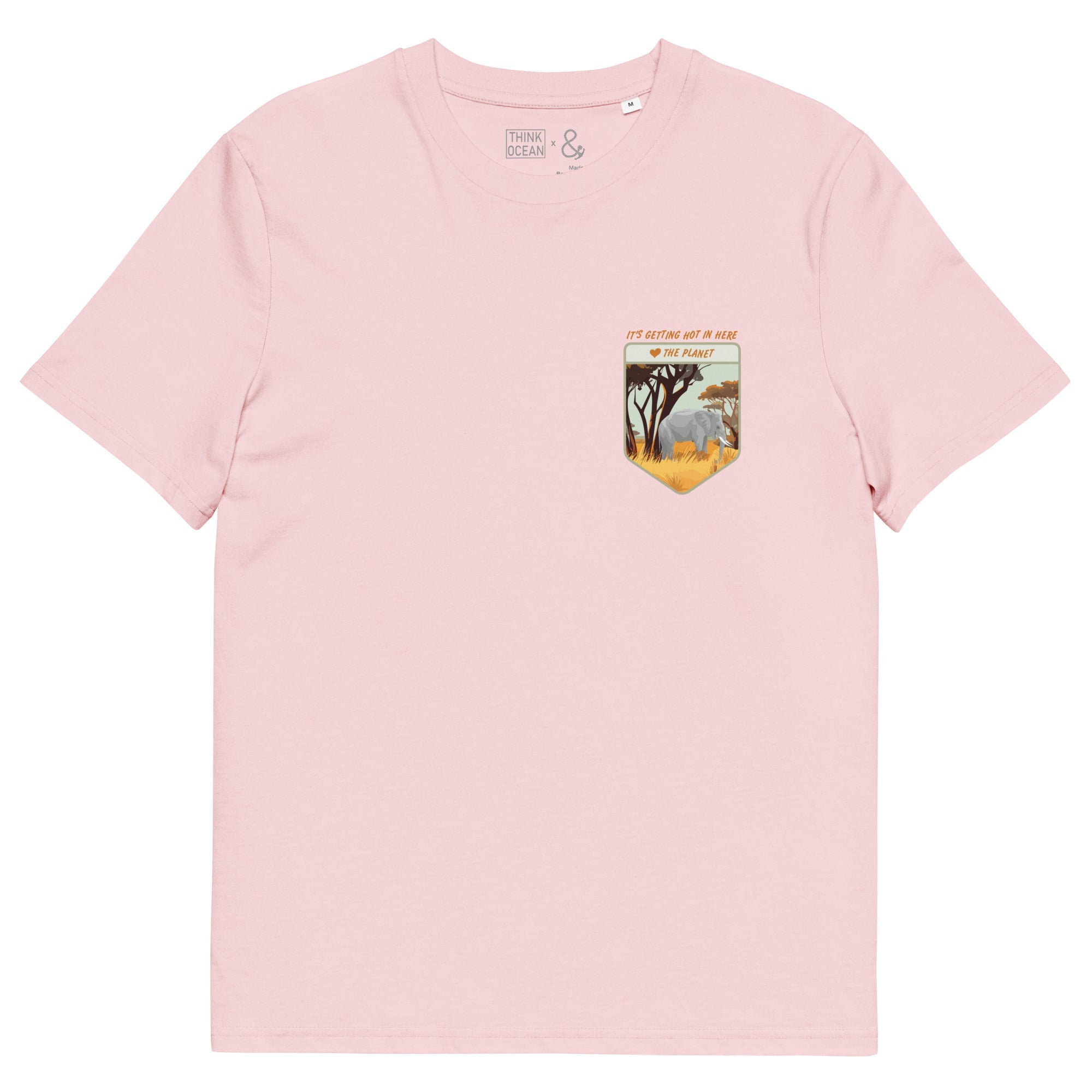 Think Ocean Elephant Love The Planet Organic Cotton T-Shirt