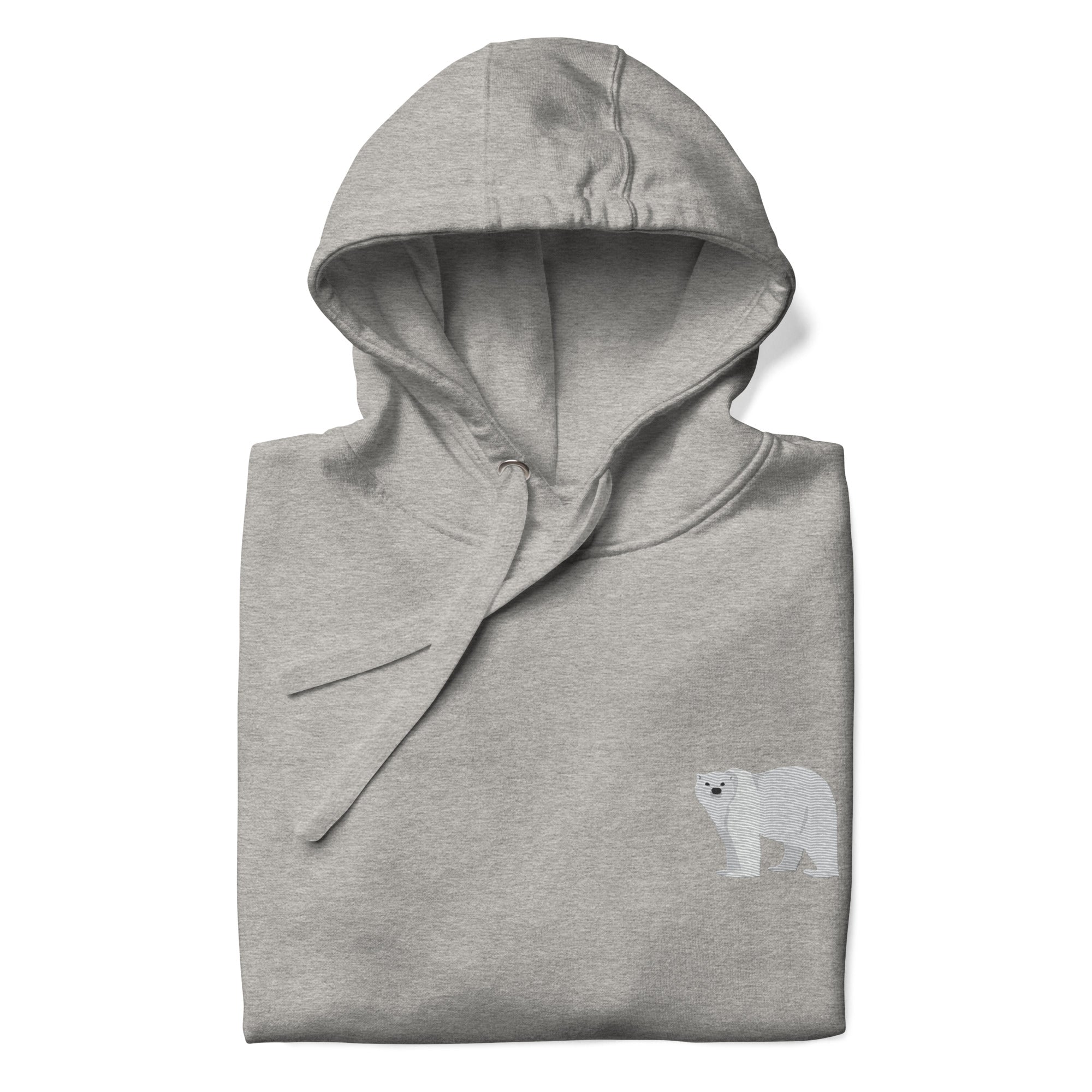 Think Ocean Polar Bear Aspirations Cotton Blend Embroidered Hoodie