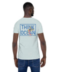 Think Ocean Jellyfish Fluorescence Cotton Embroidered T-Shirt