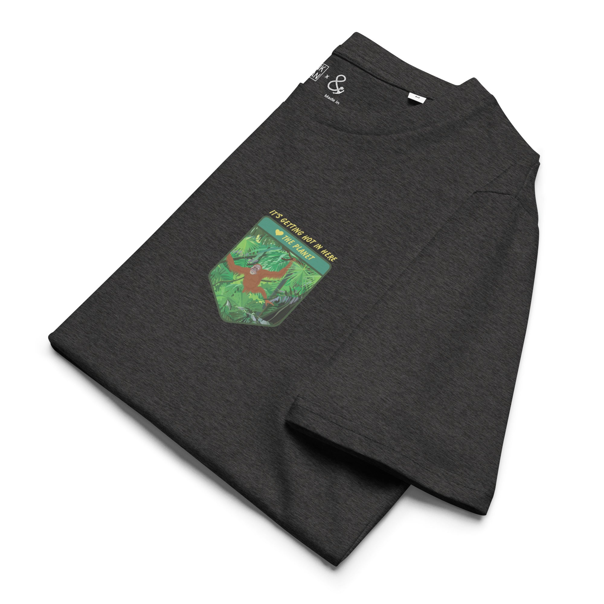 Think Ocean Orangutan Love The Planet Organic Cotton T-Shirt