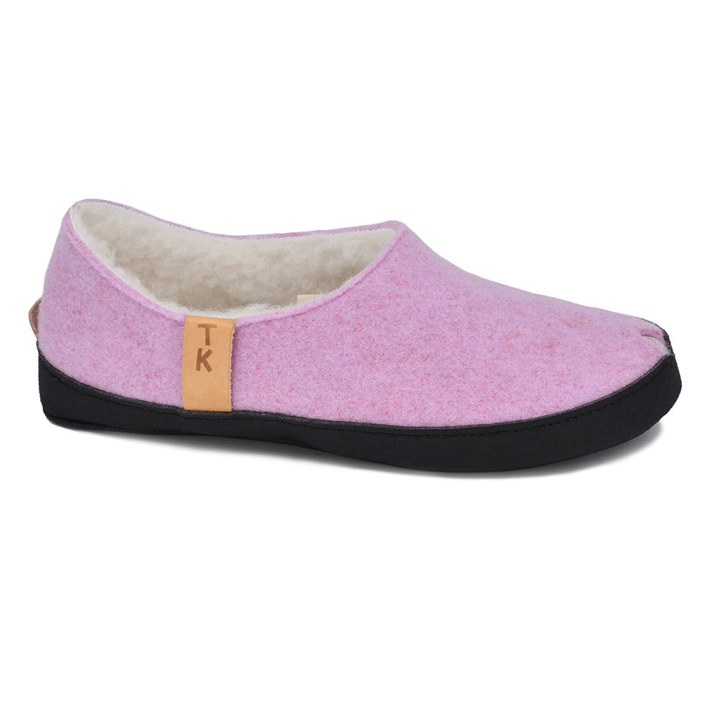 Light Pink Lambswool Slippers