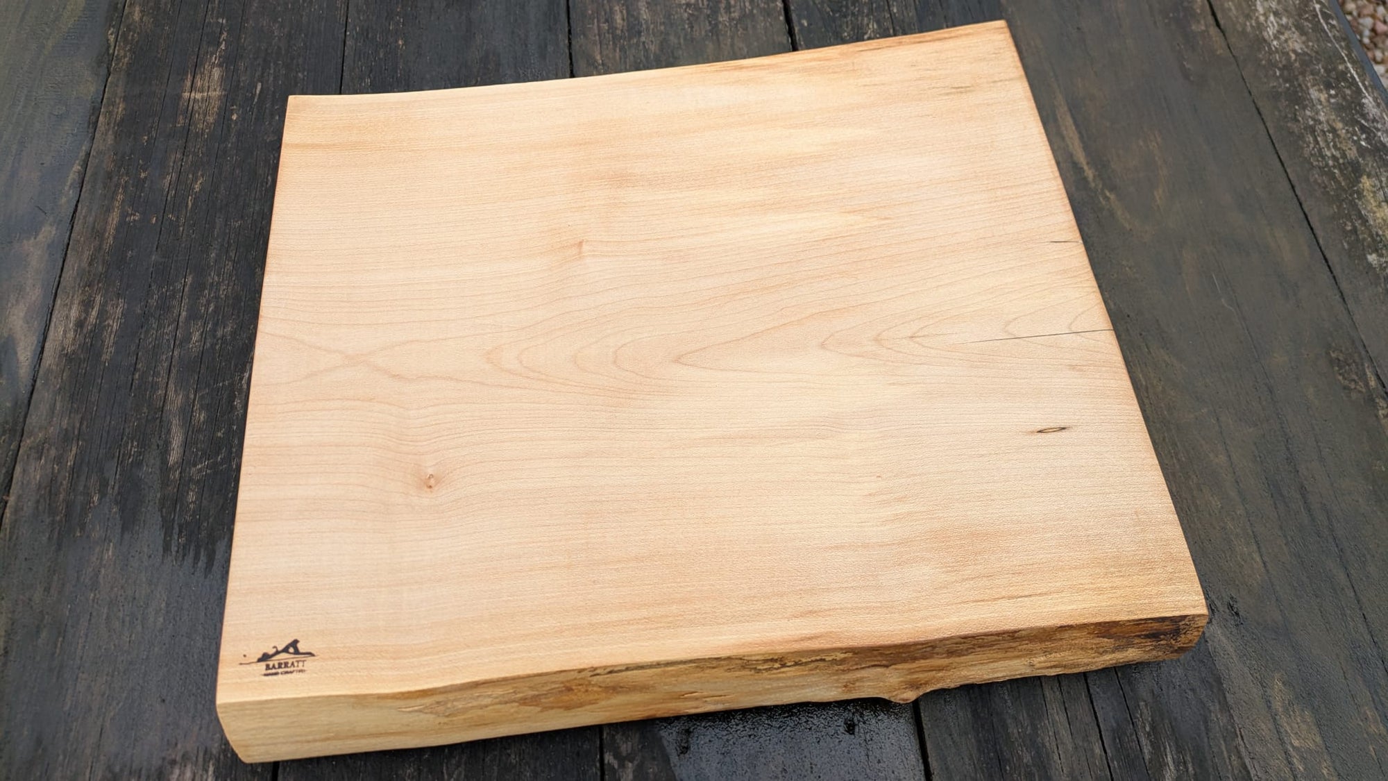 Sycamore and Blue Chopping Board