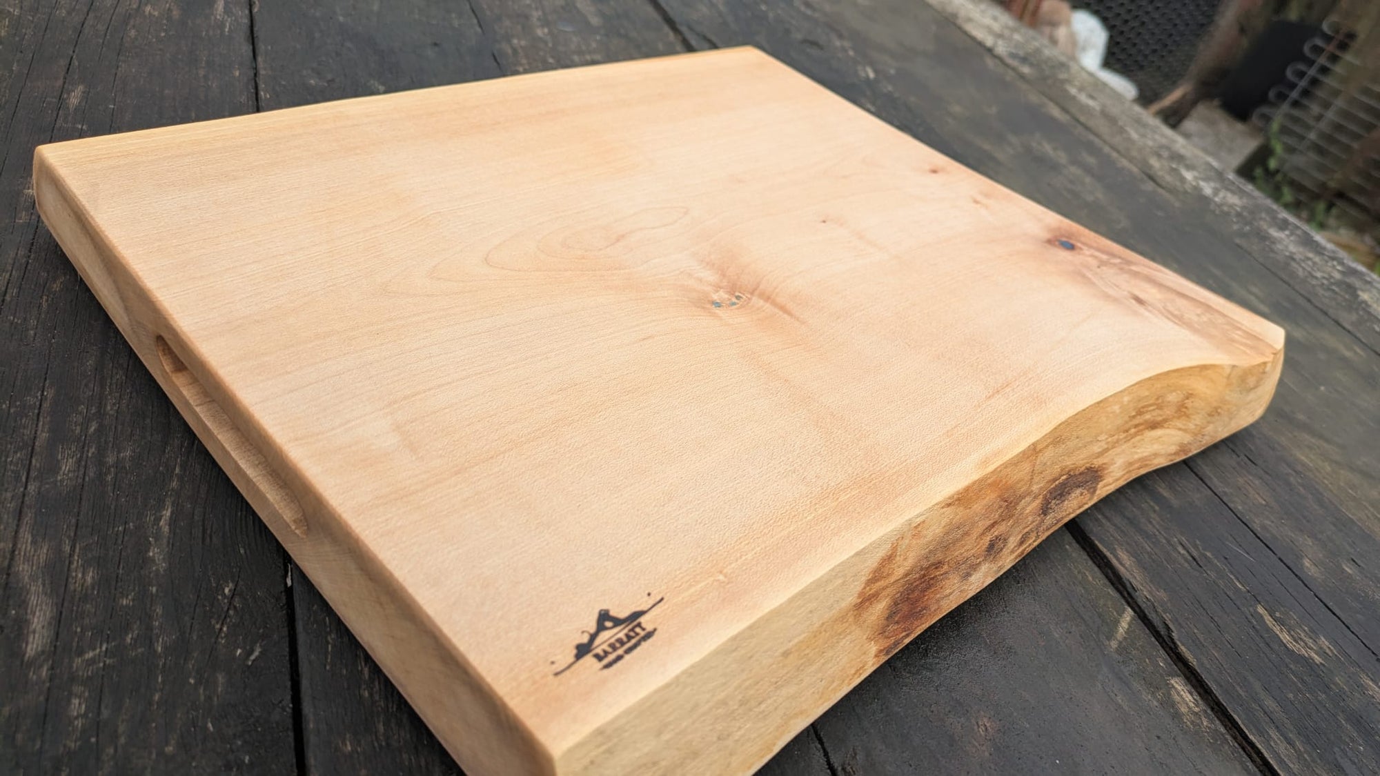 Sycamore and Blue Chopping Board