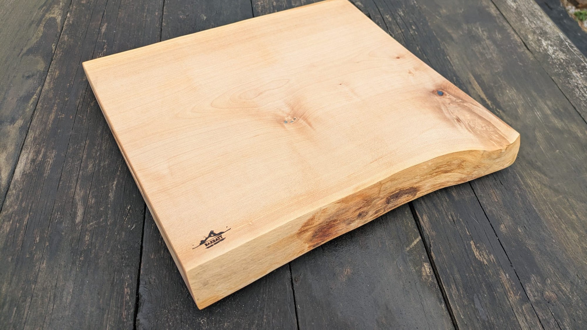 Sycamore and Blue Chopping Board