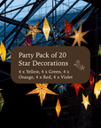Multi Coloured Party Pack | 20 Stars