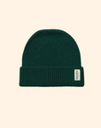 Forest Green British Wool Beanie Hat