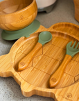 Bamboo Plate & Fork - Turtle