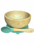 Turtle Bamboo Feeding Set - Plate, Bowl, Spoon & Fork Gift Set