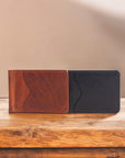 The Pinnacle Wallet - Brown Slim Money Clip Pebble Grain Leather Wallet