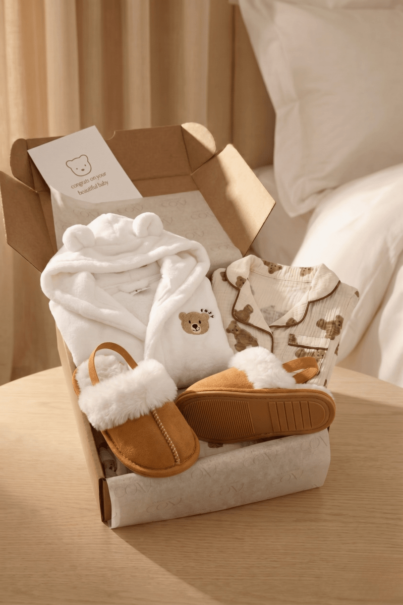 The Cozy Bath &amp; Bedtime Bear Personalised Gift Box