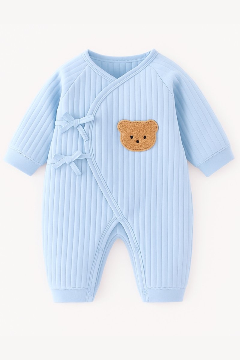 The Cozy Blue Boucle Baby Bear &amp; Charming Bear Personalised Gift Box