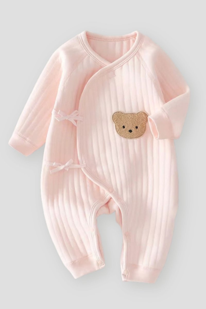 The Cozy Pink Boucle Baby Bear &amp; Strawberry Personalised Gift Box