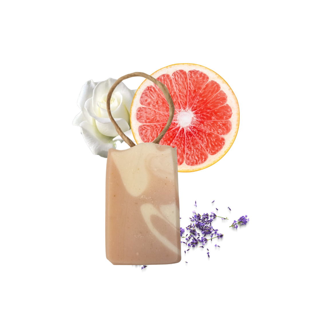 Wildflower Wisp Cold Process Soap | Rose, Lavender &amp; Grapefruit Natural Handcrafted Soap | Vegan, Plastic-Free Skincare | 3 Styles Available