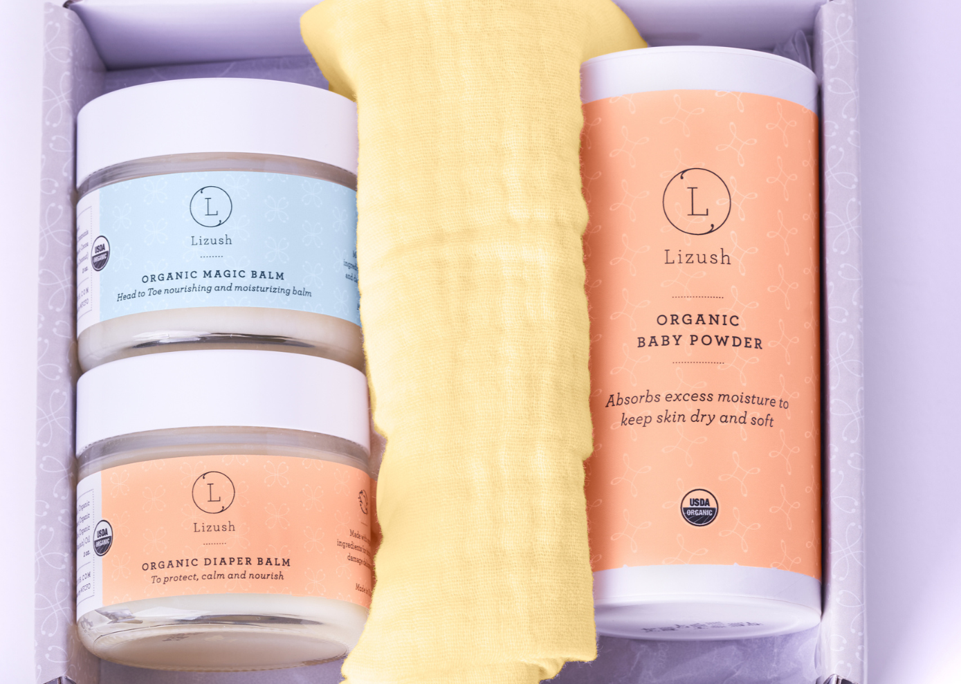 Organic new baby gift set - welcome little one!-3