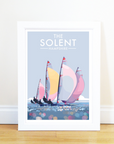 The Solent Vintage Travel Poster Print
