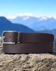 Size Your Own Belt - 100% Full-Grain Leather Strap With Heavy Duty Buckle