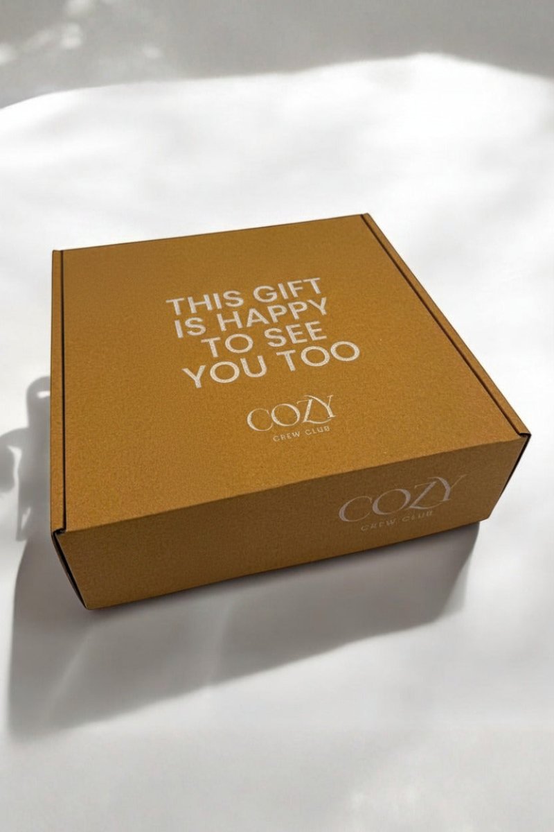 The Cozy Pink Boucle Baby Bear &amp; Rainbow Personalised Gift Box