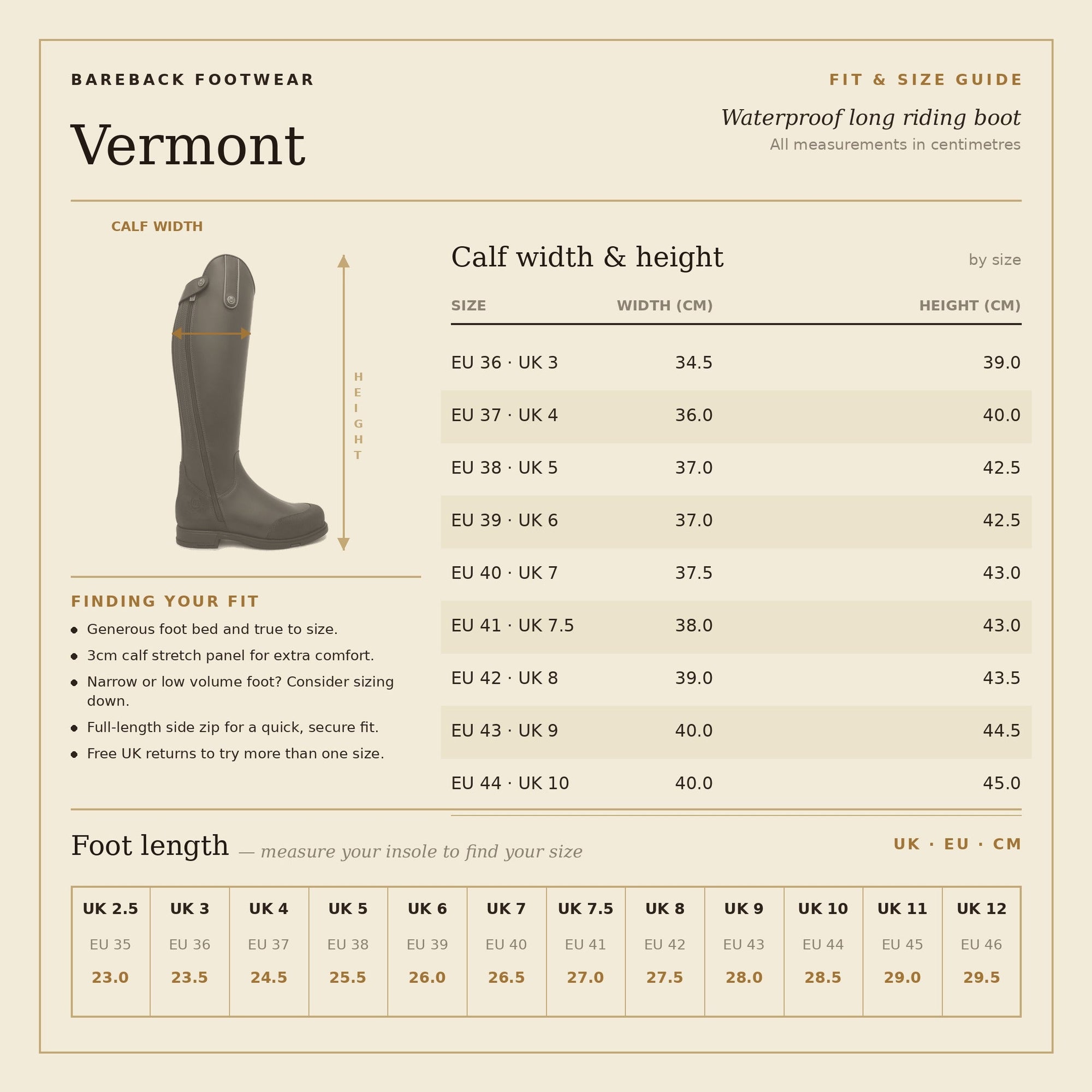 Vermont Storm Waterproof Long Riding Boots - Brown