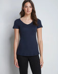 V-Neck Cotton Modal T-Shirt