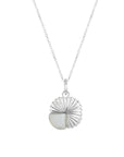 Silver Eclipse Deco Moonstone Necklace