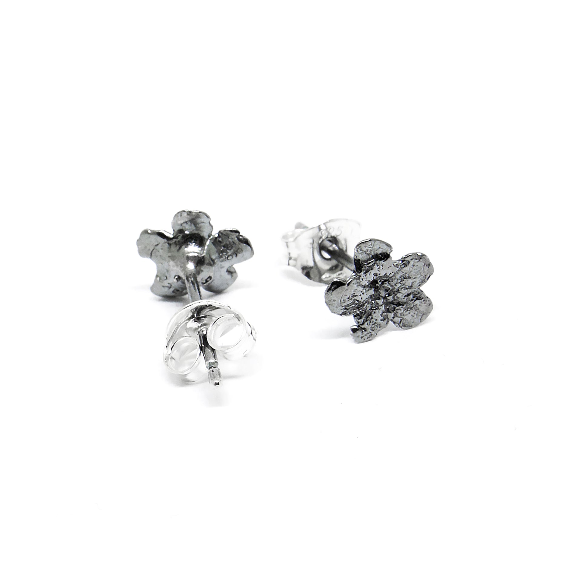 Forget-me-not 925 Silver Earrings – Handcrafted &amp; Nature-Inspired by Agnes Veski Jewellery at www.brixbailey.com