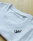 Organic Cotton T-Shirt with Elegant Embroidery – Timeless & Luxurious by Beebila at www.brixbailey.com