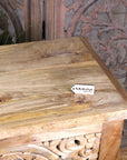 Vansura Carved Bedside Table 2 Drawer