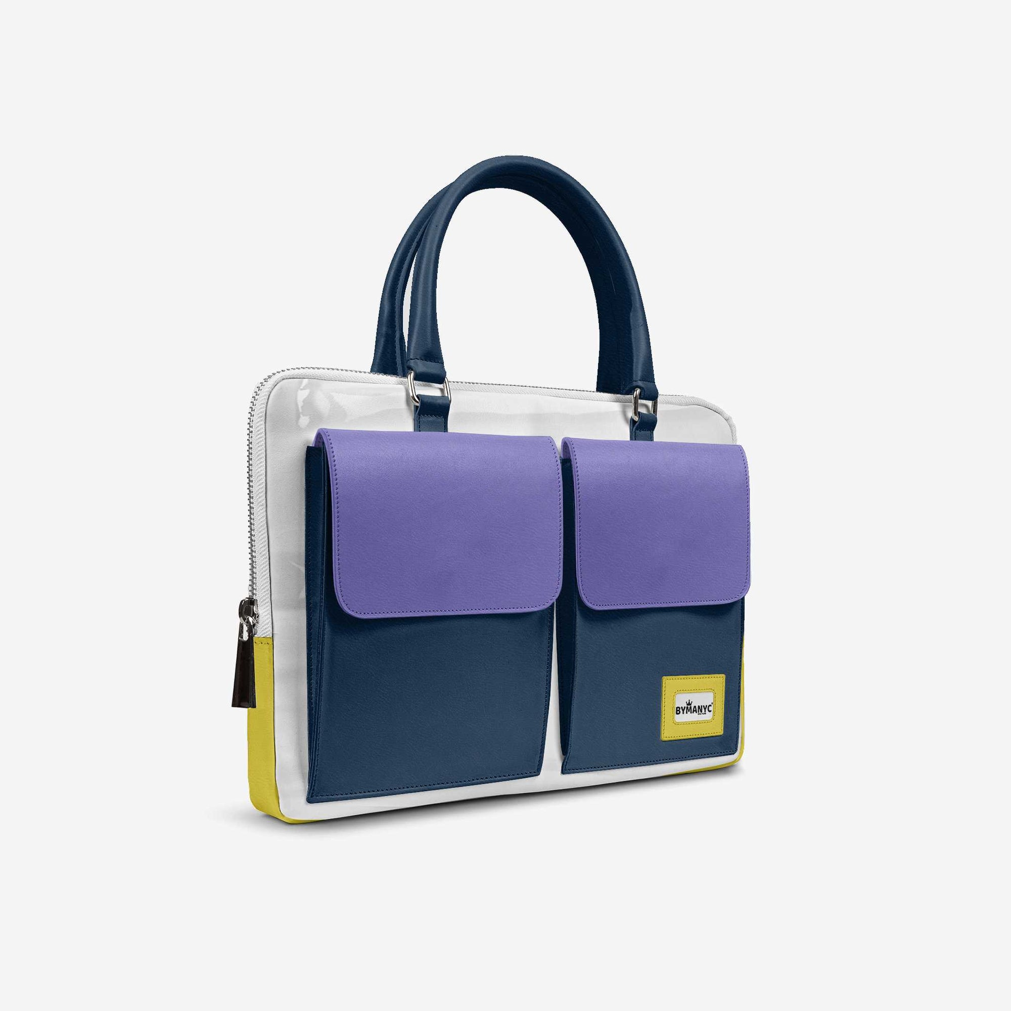 Vegan Designer Luxury Double Pocket Bag 16” | BYMANYC ® New York Elegant Edition-1