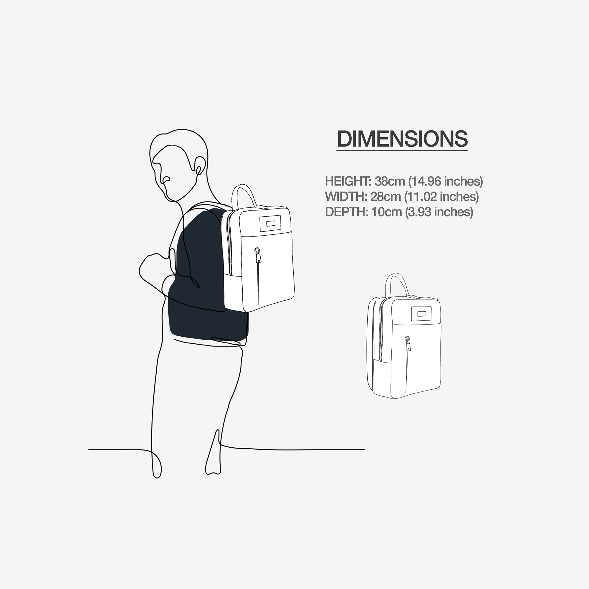 Vegan Urban Laptop Backpack 16” | BYMANYC ® New York Skyline Flow-4