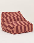 Vibes Kids Armchair Beanbag Maroon Tiles by Nobodinoz