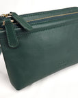 Heather Leather Clutch & Crossbody Bag - Handmade by Saddler  – Versatile & Compact