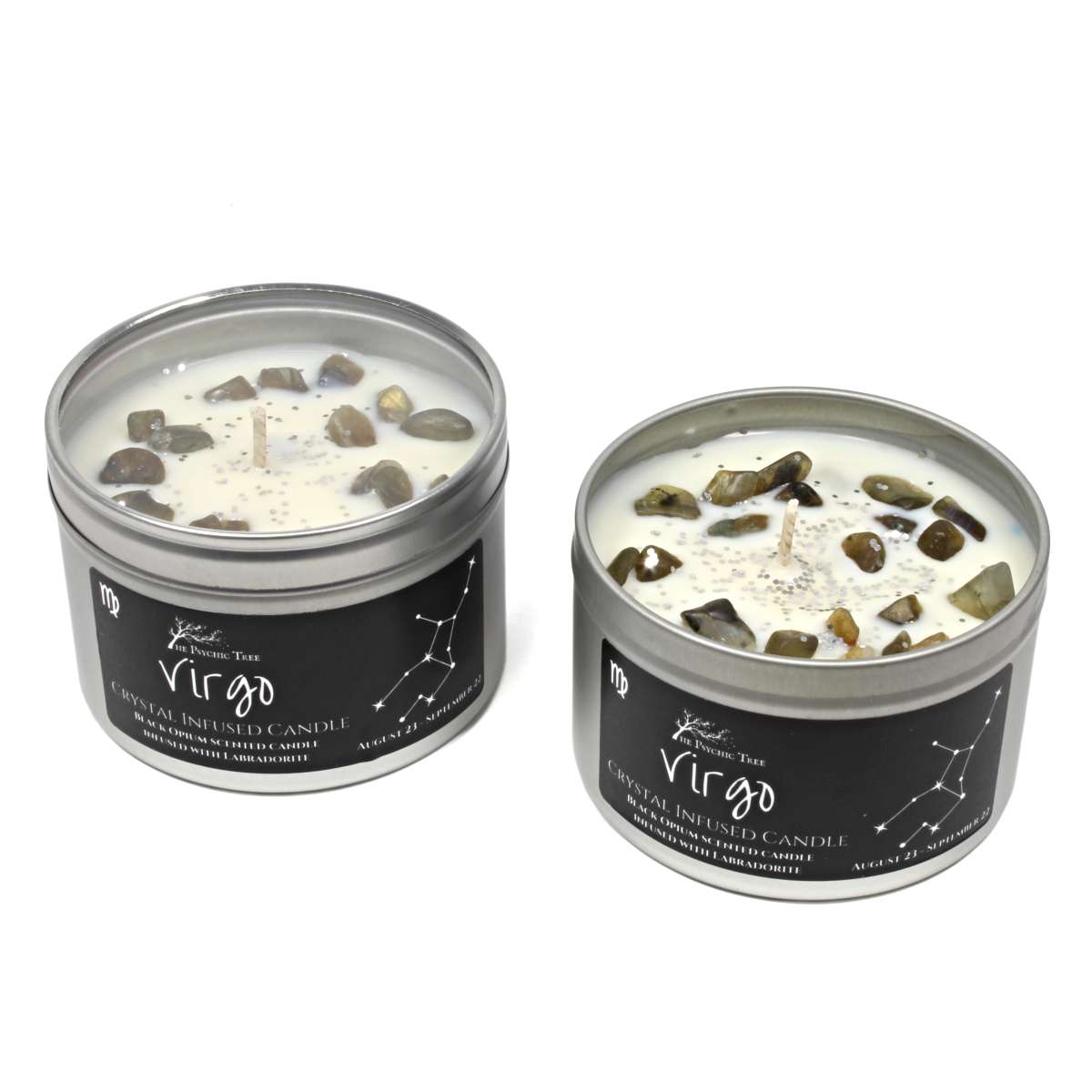 Virgo - Crystal &amp; Jewellery Scented Zodiac Candle