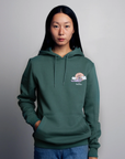 Organic Premium Green Hoodie with Moominhouse Print