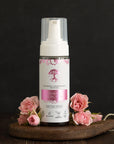 Revitalize Your Skin with Organic Rose Water Face Wash Foam by HOIA at www.brixbailey.com