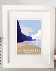 Watergate Bay Vintage Seaside Print