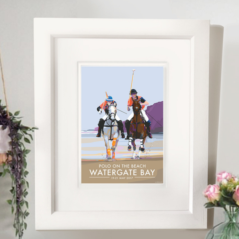 Watergate Bay Polo Artwork Print