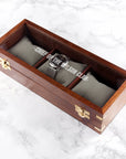 Personalised 3 Piece Wooden Watch Box