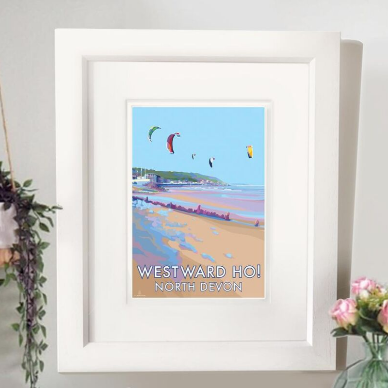 Westward Ho Vintage Seaside Poster