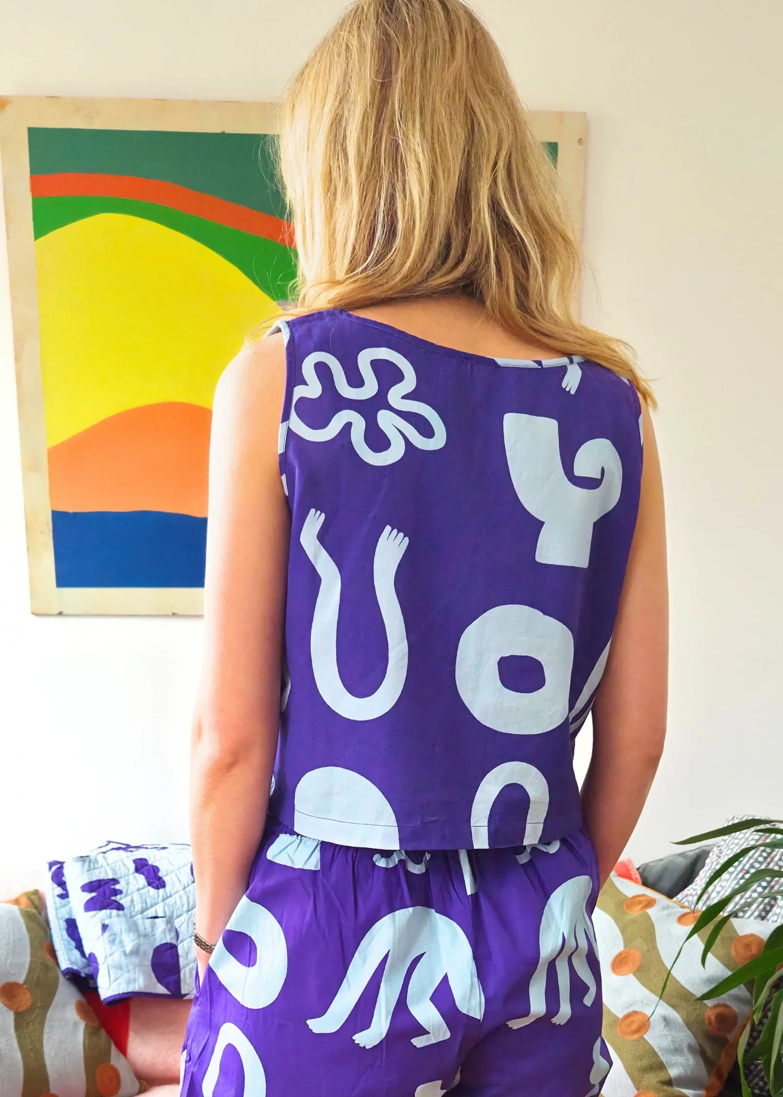Organic Cotton &amp; Linen Two-Way Tank